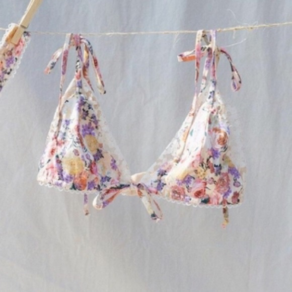 For Love And Lemons Gardenia Triangle Bra - Picture 4 of 7